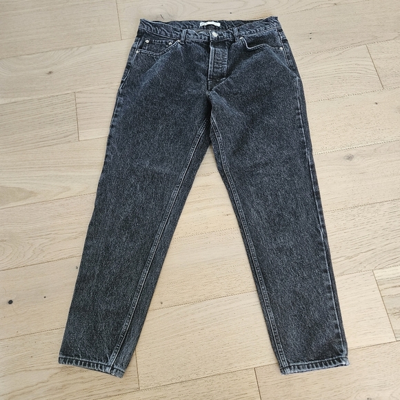 Zara Charcoal Relaxed Fit Jeans - Picture 4 of 5